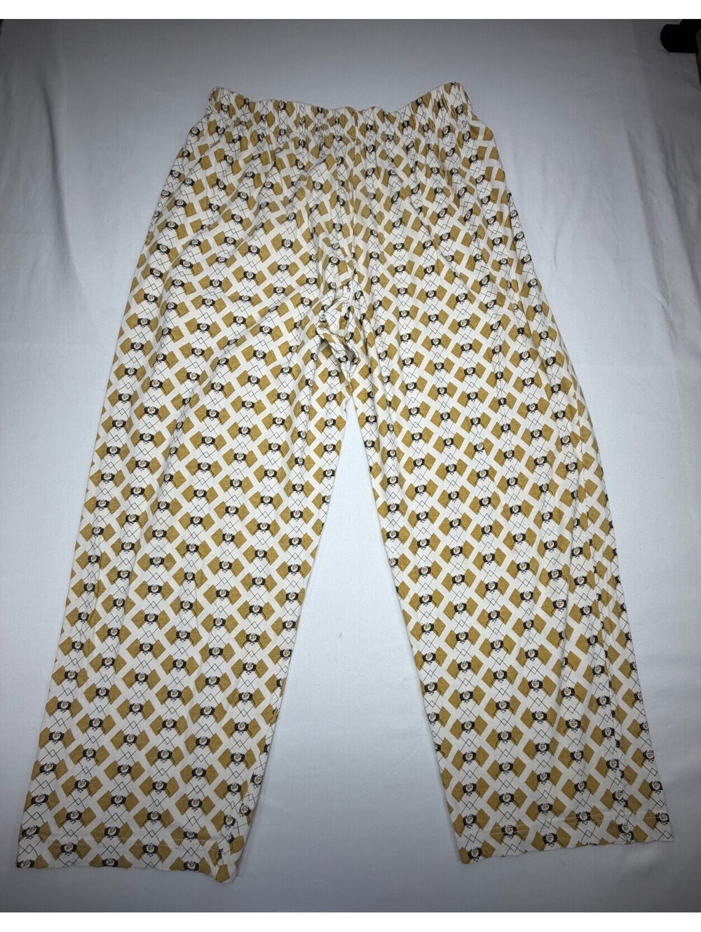 Phat Farm Women's Pajamas Pants Loungewear Cotton Pull On Size M White Beige